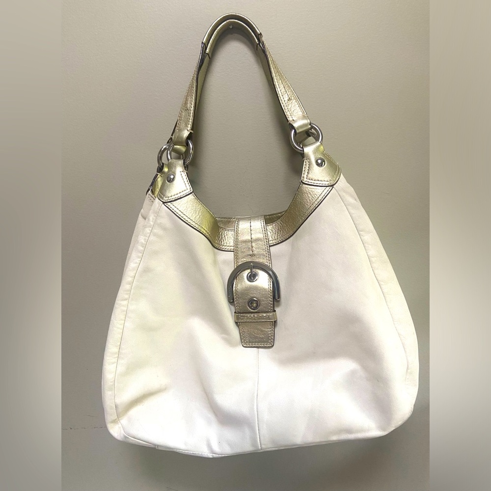 Coach leather hobo shoulder bag